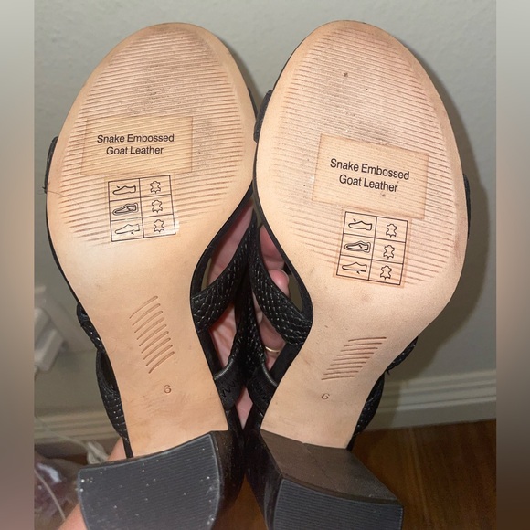 PAIGE Nora heels in Black Snake - Picture 3 of 4